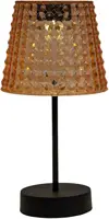 Anna's Collection Solar tafellamp amber, IP65 waterdicht, met bewegingssensor - afbeelding 1