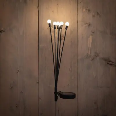Anna's Collection Solarsteker 6 ledbessen 7 x 69 cm Warm wit - afbeelding 2