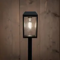 Anna's Collection Solarsteker lantaarn 10x10x51 cm - Zwart kopen?