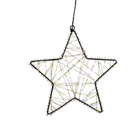 Anna's Collection ster 100led op batterij 26cm classic warm - afbeelding 1