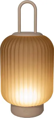 Anna's Collection tafellamp oplaadbaar 33X15cm zand