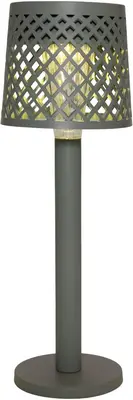 Anna's collection tafellamp solar 1led 25.5x9cm olijf