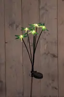 Anna's Collection Tuinsteker solar 6 libelles led 7 x 69 cm warm wit - Groen kopen?
