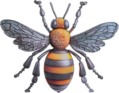 Anna's Collection wanddecoratie metaal bij 23.5x30cm multi