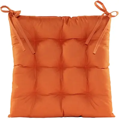 Anna's Collection zitkussen gewatteerd 38x38cm oranje