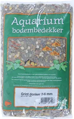 Aquarium grind donker 3-6, zak a 2,5 kg