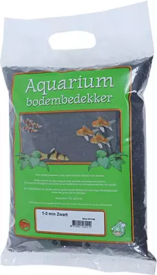 Aquarium grind Edelsplit zwart 1-2, zak a 8 kg - afbeelding 1