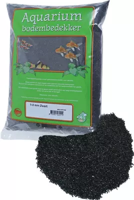 Aquarium grind Edelsplit zwart 1-2, zak a 8 kg - afbeelding 3