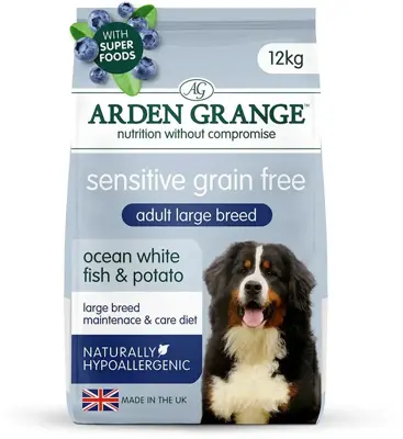 Arden Grange Sensitive adult large vis&varken 12kg - afbeelding 1