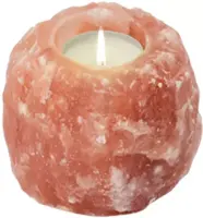 Art bizniZ theelichthouder zoutkristal himalaya salt dreams 8x8cm oranje kopen?