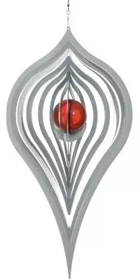 Art bizniZ windspinner rvs pendulum 24cm zilver