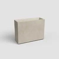 Artevasi sydney hoog kunststof plantenbak 79.5x29.5x68cm crème - afbeelding 1