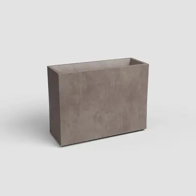 Artevasi sydney hoog kunststof plantenbak 79.5x29.5x68cm taupe - afbeelding 1