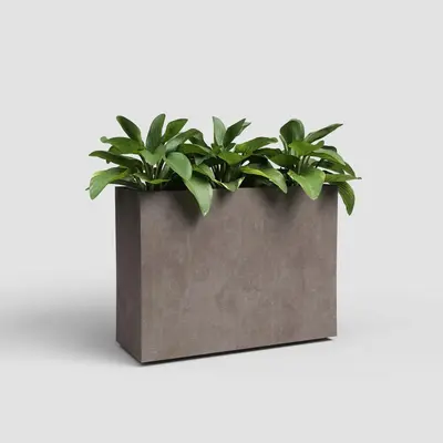 Artevasi sydney hoog kunststof plantenbak 79.5x29.5x68cm taupe - afbeelding 2