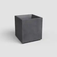 Artevasi sydney kunststof plantenbak 39.5x39.5x43cm antraciet - afbeelding 1