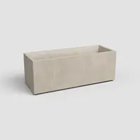 Artevasi sydney kunststof plantenbak 99.5x39.5x43cm crème - afbeelding 1