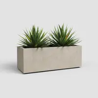 Artevasi sydney kunststof plantenbak 99.5x39.5x43cm crème - afbeelding 2