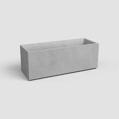 Artevasi sydney kunststof plantenbak 99.5x39.5x43cm grijs - afbeelding 1
