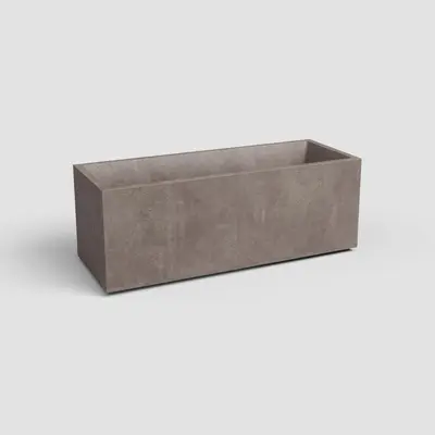 Artevasi sydney kunststof plantenbak 99.5x39.5x43cm taupe - afbeelding 1