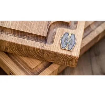 Baas Boards Snijplank ovaal XXL 65x40x4cm met voetjes en handvatten - afbeelding 3