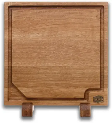 Baas Boards snijplank vierkant 39x39x4cm met voetjes - afbeelding 2