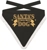 Bandana xmas favourite dog black m - afbeelding 1