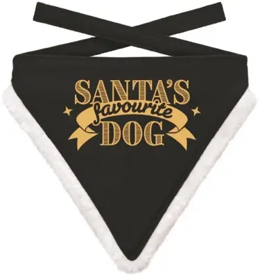 Bandana xmas m favourite dog black - afbeelding 1
