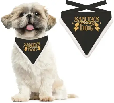 Bandana xmas m favourite dog black - afbeelding 2