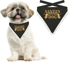 Bandana xmas m favourite dog black - afbeelding 2