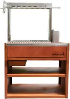 Barbecook houtbarbecue Pedro cortenstaal 97.9x55x154.5cm bruin - afbeelding 1