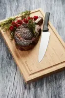 Barbecook snijplank uit bamboe met sapgeul 40x30x3cm fsc® - afbeelding 2