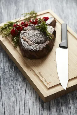 Barbecook snijplank uit bamboe met sapgeul 40x30x3cm fsc® - afbeelding 2