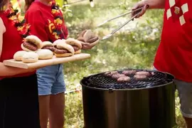 Barbecook snijplank uit bamboe met sapgeul 43x28x2cm fsc® - afbeelding 4