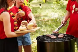 Barbecook snijplank uit bamboe met sapgeul 43x28x2cm fsc® - afbeelding 5