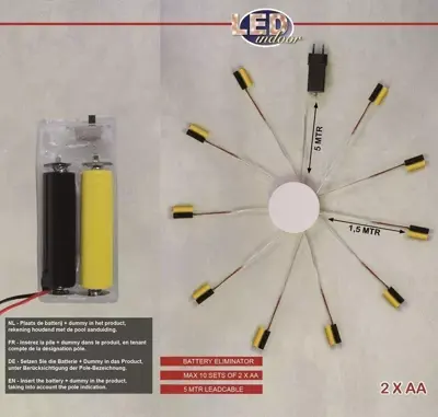 Batterij adapter met transformator 10 x 2AA