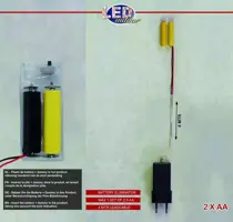 Batterij adapter met transformator 2xAA 3V IP20