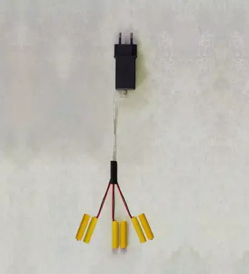 Batterij adapter met transformator 3 x 2AAA 4m aanloopsnoer