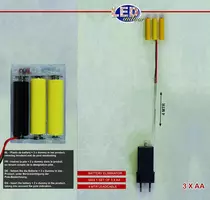 Batterij adapter met transformator 3XAA 4,5V IP20