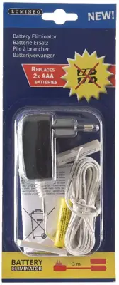 Batterij vervanger 2x aaa wit