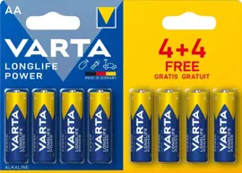 Batterijen Varta high energy AA 4+4 gratis