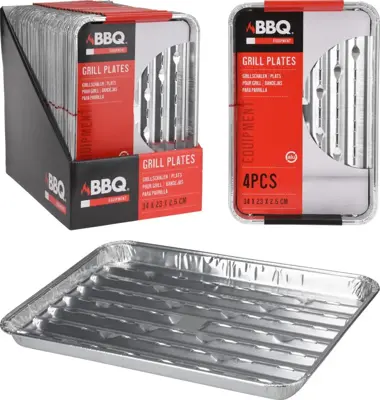 Bbq grillschalen set van 5 stuks