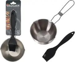 Bbq saus pan met kwast
