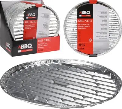 Bbq schalen ovaal 3 stuks