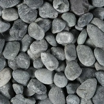 Beach pebbles zwart 40/60 mm 20kg - afbeelding 1