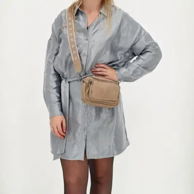 Beagles malaga schoudertas lichttaupe - afbeelding 3