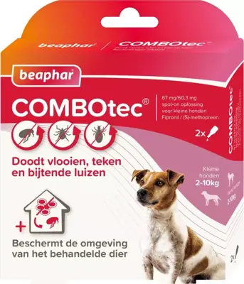Beaphar COMBOtec parasietbehandeling hond 2-10kg 2 pipetten