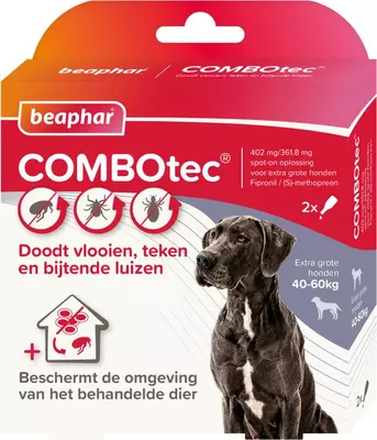 Beaphar COMBOtec® Spot-On hond 40-60kg 2 pipetten