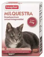 Beaphar Milquestra kat 2-12kg 2 tabletten kopen?