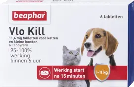 Beaphar Vlo Kill kat en hond tot 11kg 6st kopen?