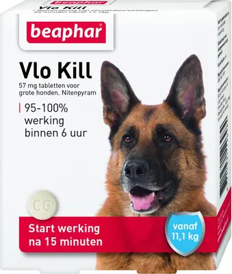 Beaphar Vlo Kill – Voor Honden en Katten tot 11 kg (6 Tabletten) - afbeelding 2